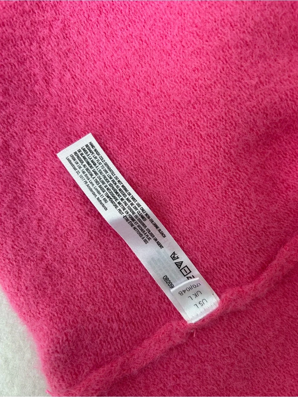 Free People Intimately Neon Pink Fuzzy Sweater Tank NWT Barbie Coquette Y2K